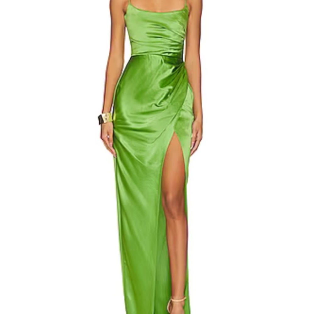 SAU LEE Perla Gown in Apple Green, Size 4, NWT